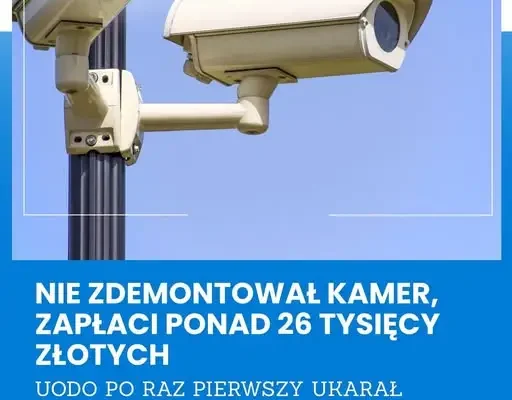 Pierwsza kara dla osoby fizycznej za monitoring naruszający prywatność