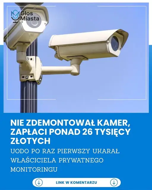Pierwsza kara dla osoby fizycznej za monitoring naruszający prywatność