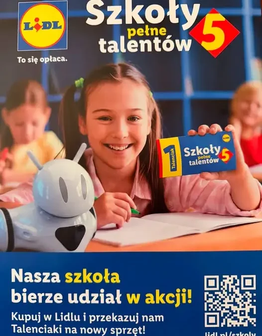 Szkoła Podstawowa nr 1 w Choszcznie w akcji „Szkoły Pełne Talentów” – zbieraj Talenciaki