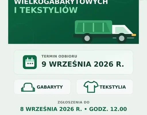 Zbiórka odpadów wielkogabarytowych i tekstyliów w gminie Pełczyce – 9 września