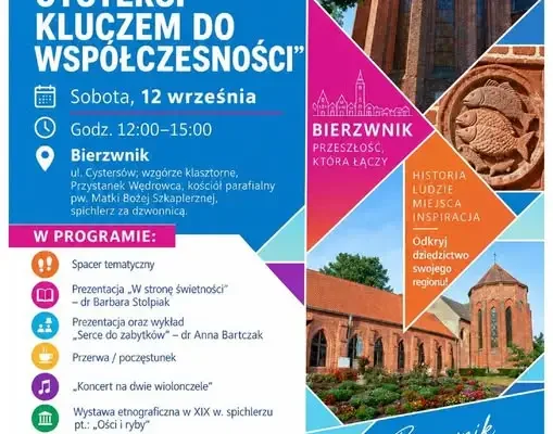Średniowieczni cystersi kluczem do współczesności – spotkanie z historią Bierzwnika