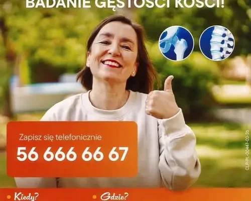 Bezpłatne badanie gęstości kości w Choszcznie – 28 września