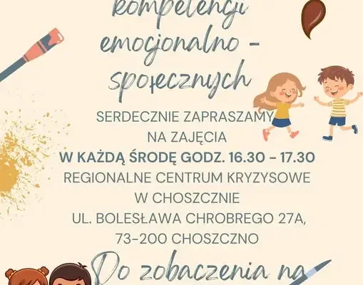 Bezpłatne zajęcia emocjonalno-społeczne dla dzieci z powiatu choszczeńskiego