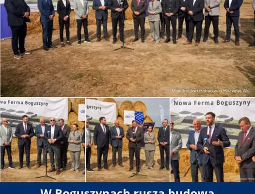 Boguszyny: rusza budowa nowoczesnej fermy bydła mlecznego OHZ „Lubiana”