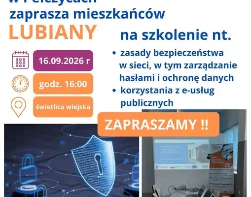 Bezpłatne szkolenie cyfrowe w Lubianie – już 16 września