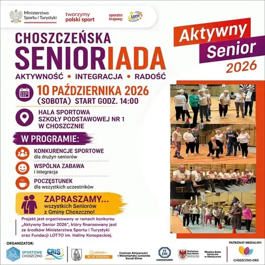Choszczeńska Senioriada 2026 – sportowe święto seniorów już 10 października