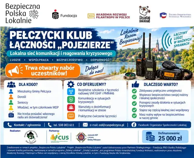 Pełczycki Klub Łączności „Pojezierze” – otwarty nabór dla mieszkańców gminy