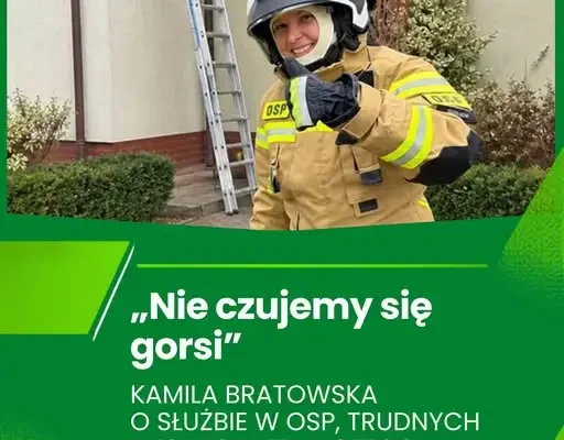 Kamila Bratowska z OSP Smolęcin: żołnierz, ratownik medyczny i strażaczka w jednej osobie