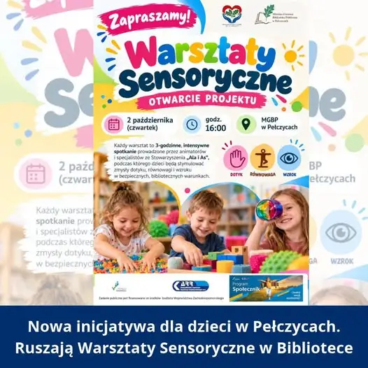 Pełczyce: Warsztaty Sensoryczne dla dzieci startują w bibliotece