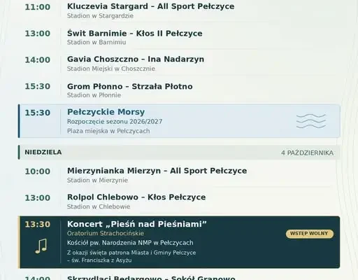 Weekend pełen atrakcji w Gminie Pełczyce – sport, morsowanie i koncert