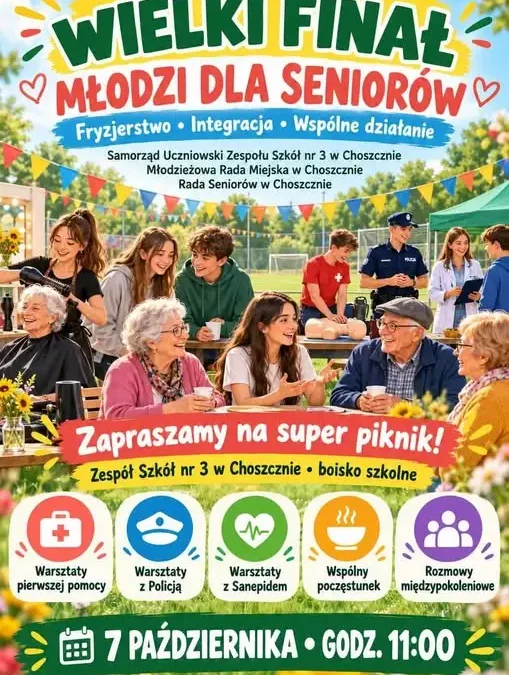 Choszczno: młodzież i seniorzy razem na finał programu „Aktywna Młodzież”